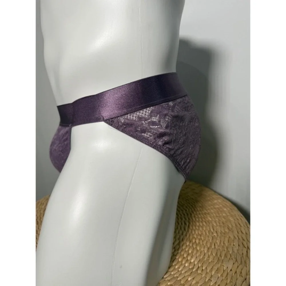 Cosabella Never Say Never Men's Sports Brief Purple Lace Luxury Underwear XL